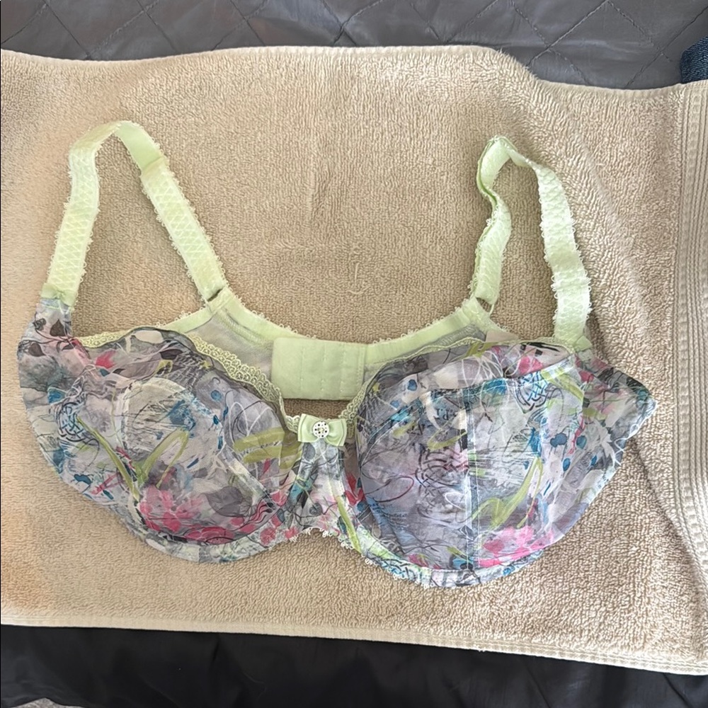 Floral Lace Underwire Bra